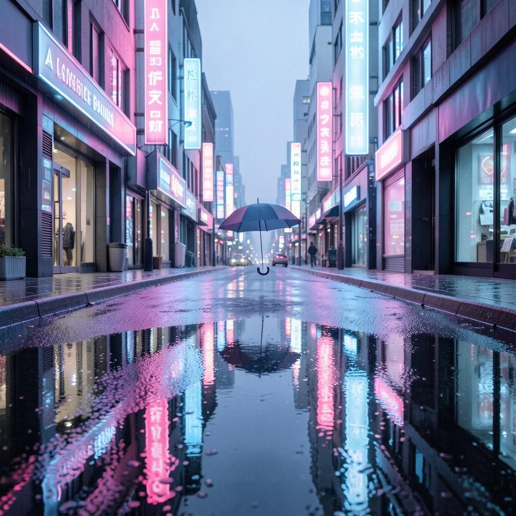 Cover of Sous la Pluie de Néon